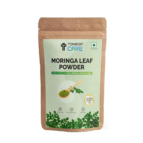ToneOp Organic Moringa Leaf Powder | 100g | Drumstick Leaf Powder ...