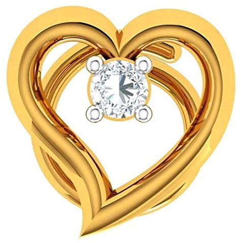 P.C. Chandra Jewellers 14KT (585) Yellow Gold Nosepin - 0.23 Grams ...