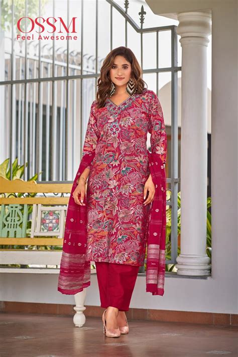 Ossm Muskan Vol 05 Top Bottom With Dupatta Collection: Textilecatalog