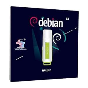 wishfulfil Debian 12 GNOME 64 Bit Bootable Installation 32GB USB Pen ...