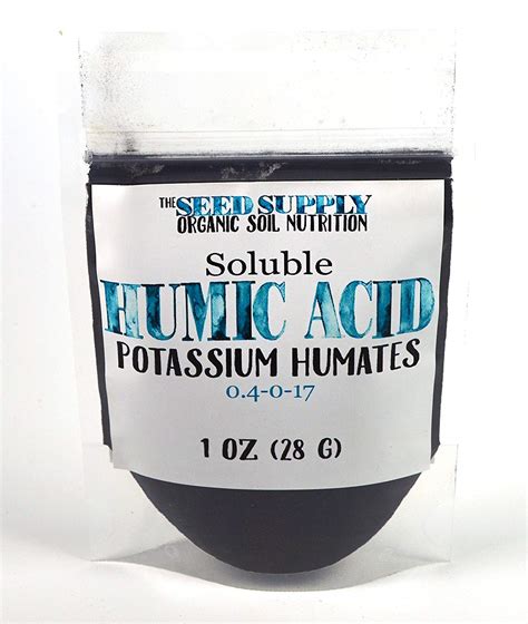 Amazon.com : 1 Ounce Soluble Organic Humic Acid Powder - Potassium ...