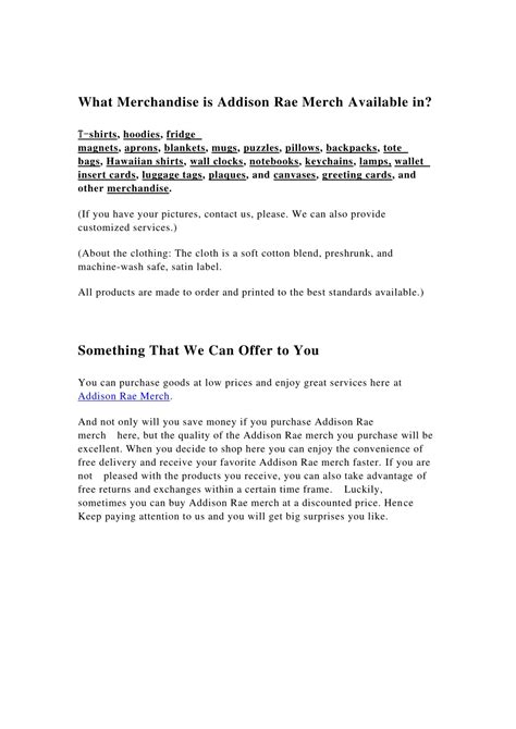 PPT - Addison Rae Merch PowerPoint Presentation, free download - ID:11374455