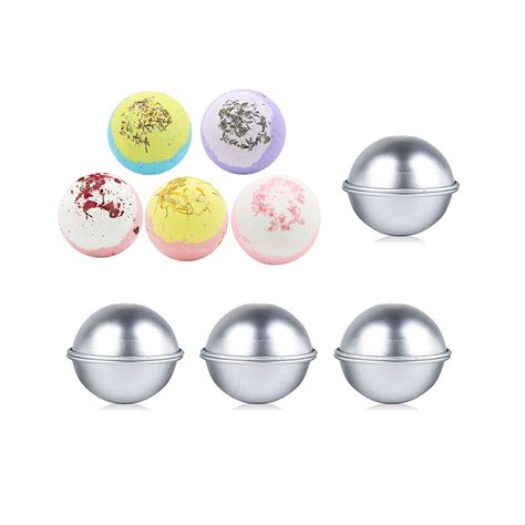 Bloss DIY Metal Bath Bomb Mold with 1 Perfect Size 4 Set 8 Pieces ...