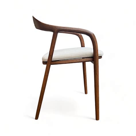 Mid Century Modern Wooden Walnut Colour Dining Chair – The Industrial ...
