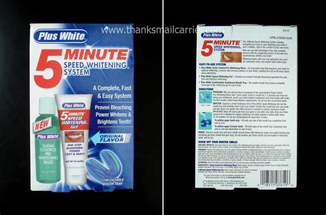 Thanks, Mail Carrier | Plus White 5 Minute Speed Whitening System {Review}