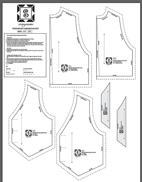 Image result for Free Printable Vest Pattern