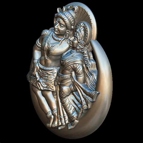 Exquisite Shiv Parvati 3D Model for Divine Home Decor