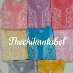 Buy Lucknawi Chikankari Short Chikan Kurta Indian Ethnic Hand Online in ...