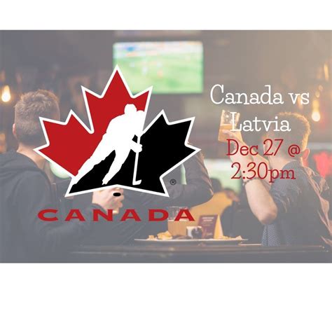 Canada v. Latvia World Junior Championship, Treble Pub, Dartmouth, 27 ...