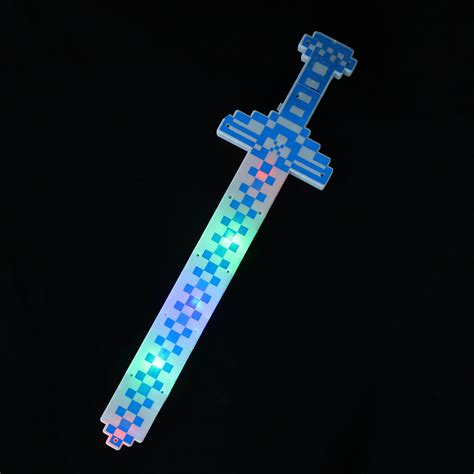 Buy LED Light up Mosaic Pixel Sword Pixel Toy Sword - Blue Online at ...