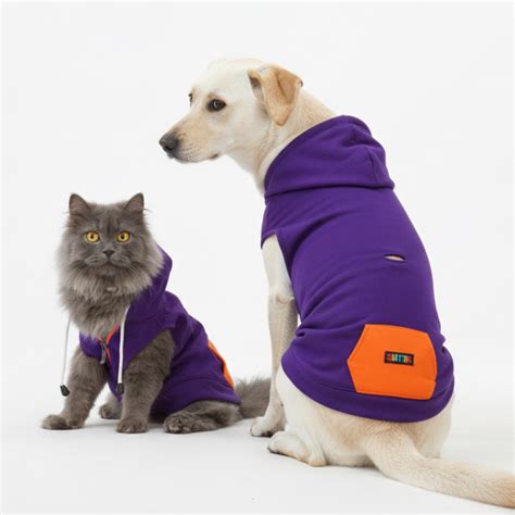 Buy Skatrs Blaze Breezy Hoodies with Pockets for Dogs and Cats (Violet ...