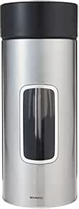 Buy Brabantia 371844 Window Canister, 2.2-Liter, Matte Steel Finger ...