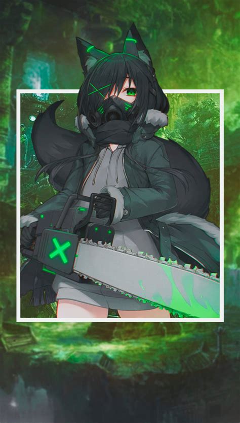 Green Anime Girl