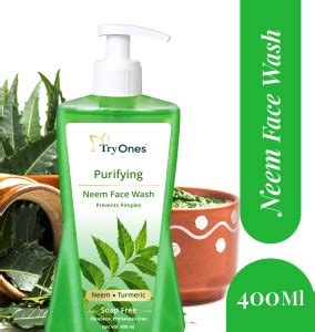 Tryones Purifying Neem - Pimple Prevention Glow with Turmeric Face Wash ...