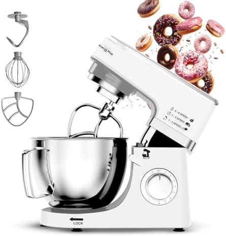 Buy INALSA Stand Mixer 1200W|Pure Copper Motor|5.3L SS Bowl With Splash ...