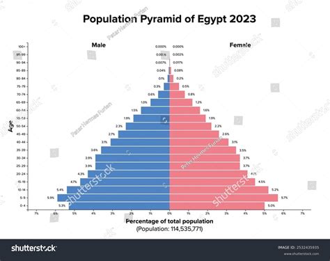 Population Pyramid Egypt 2023 Age Structure Stock Vector (Royalty Free) 2532435935 | Shutterstock