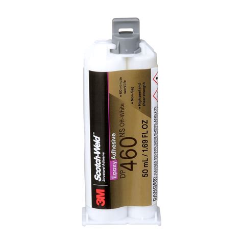 3M DP460 Scotch-Weld Epoxy Adhesive Off-White, 1.25 fl oz., Pack of 1 ...