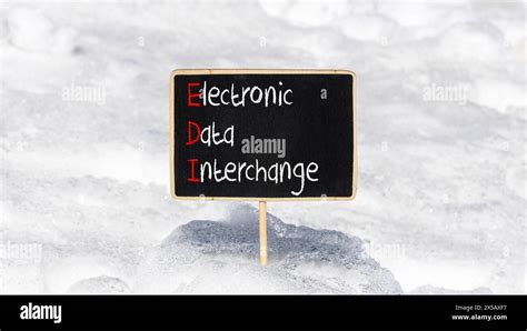 EDI electronic data interchange symbol. Concept words EDI electronic ...