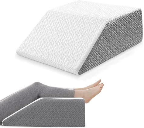 Amazon.com: joybest Leg Elevation Pillow for Swelling, Wedge Pillows for After Surgery, 10inch ...