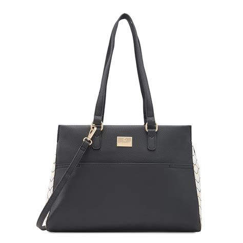 Buy Caprese Shane Satchel, Black-Large | Sleek Solid Designed Shoulder ...