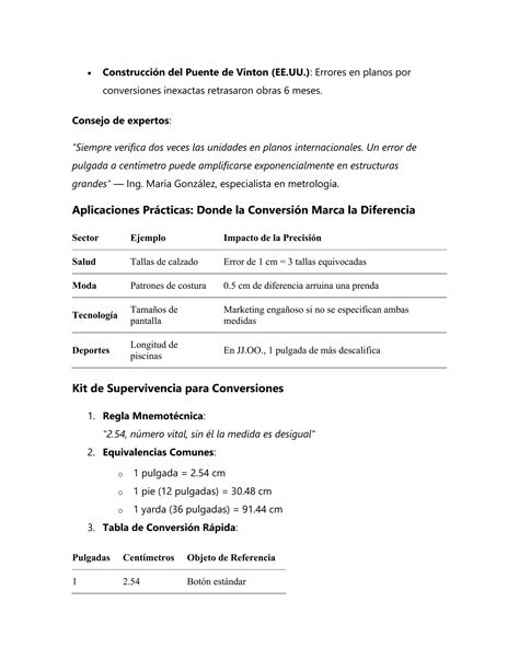 Conversión de Pulgadas a Centímetros: Guía Definitiva para Precisión en ...