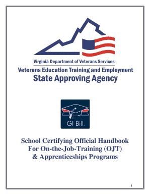 Fillable Online dvs virginia Apprenticeship amp OJT Handbook - Virginia ...