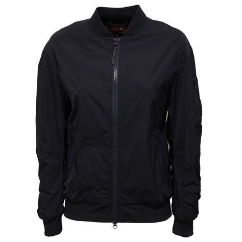 2235J giubbotto donna WOOLRICH bomber windbreaker blue jacket woman