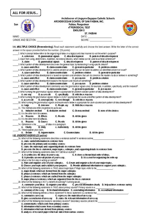 College Seniors Exam