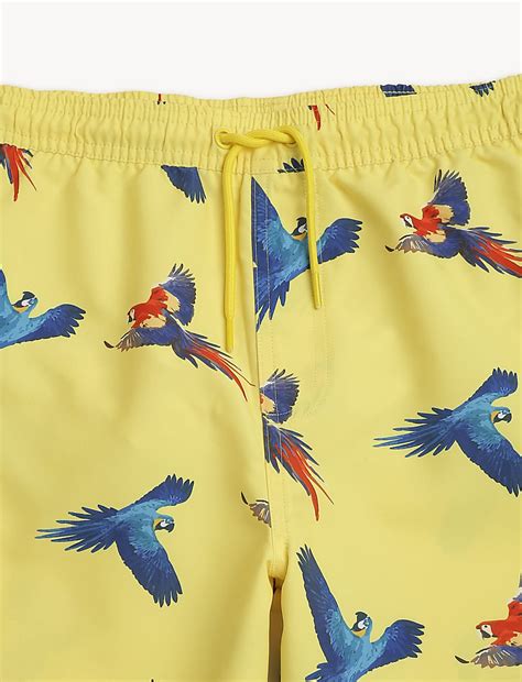 Buy Printed knee Length Swimshorts at Marks & Spencer