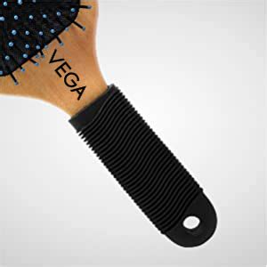 Buy Vega Wooden Paddle Hair Brush (India's No.1* Hair Brush Brand) For ...