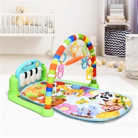 Wizme Baby Play Mat Gym and Fitness Rack with Hanging Musical Keyboard ...