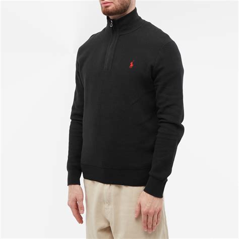 Polo Ralph Lauren Quarter-Zip Sweat Polo Black | END. (AT)