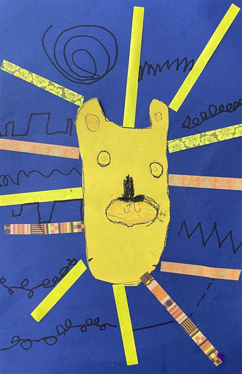 Mrs. Harris' art room: Lions with Lines kindergarten art lesson