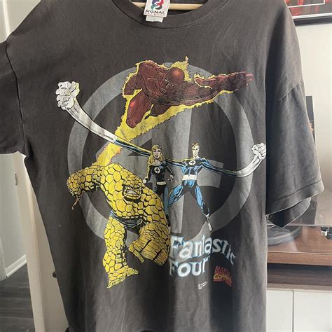 Vintage 1994 fantastic four shirt good condition... - Depop