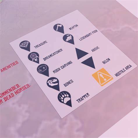 Image result for RDR2 Hidden Items Map