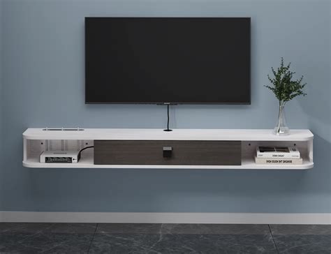 Floating Tv Stand Grey at Angela Bates blog