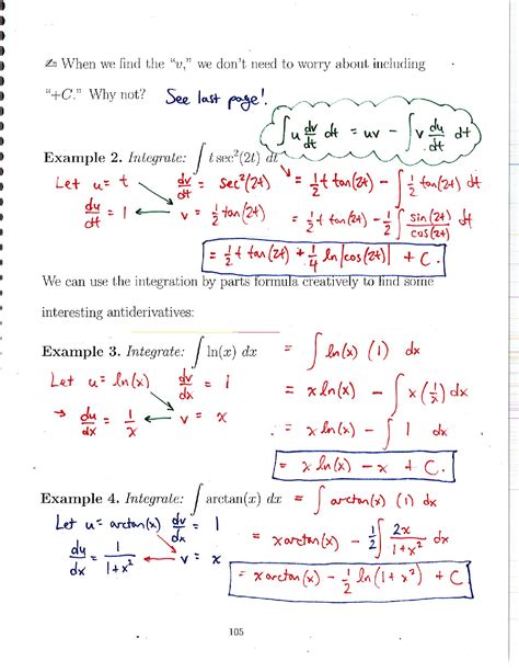 SOLUTION: Integration by parts examples integrals of trig products ...