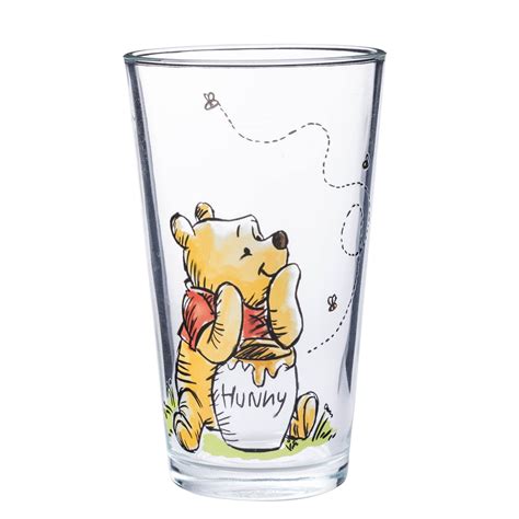 Silver Buffalo Disney's Winnie the Pooh Painted Scenes 4pc Pint Glass ...