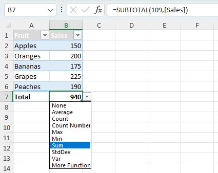 Image result for How to Create a Total Column in Excel