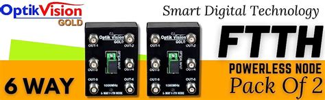optik vision gold RF Connector FTTH Powerless Node Optical Receiver ...