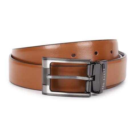 Buy Men Tan Leather Reversible Belt Online at The Collective - 726197