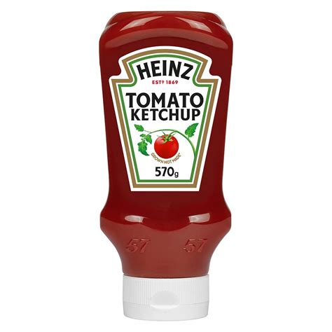 Heinz Tomato Ketchup Bottle, The Unique Flavor of Heinz, 570 g : Amazon ...