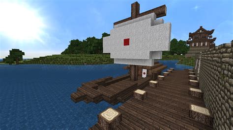 Japanese Fantasy Ship Tutorial Minecraft 的图像结果
