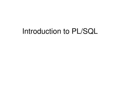 +PL SQL Introduction 的图像结果