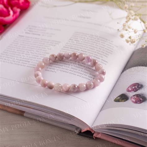 Buy Kunzite Stone of Emotion Bracelet Online in India - Mypoojabox.in
