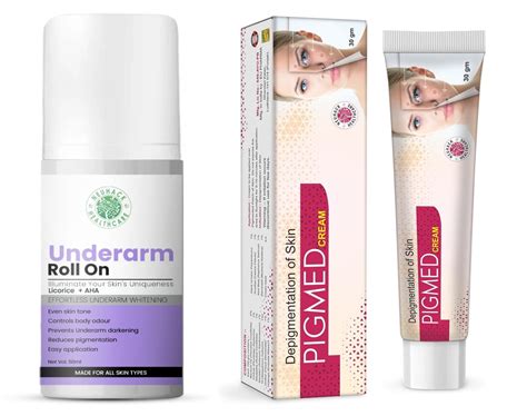 Neuhack Armpit Pigmentation Removal Combo - Dark spots patch cream & underarm lightening roll on ...