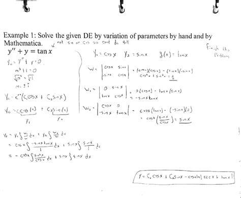 Variation of Parameters Diff.equations 的图像结果