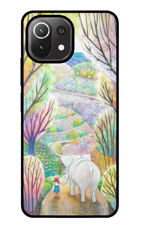 Buy Now Nature Painting Glass Case for Mi 11 Lite NE 5G Online | Casekaro