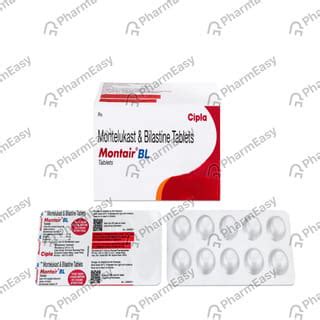 Buy Montair Bl Strip Of 10 Tablets Online at Flat 15% OFF | PharmEasy