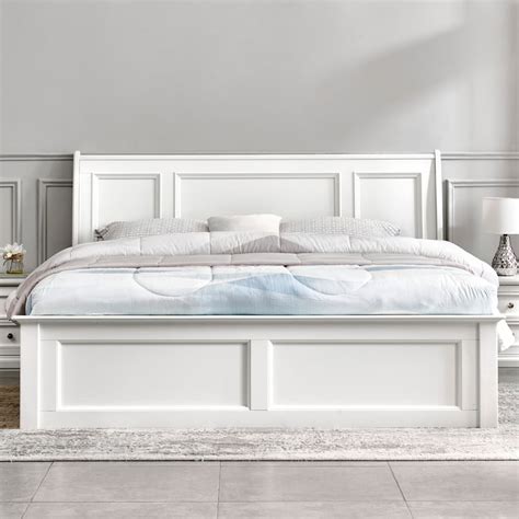Buy Estate Alden Queen Bed - White from Home Centre at just INR 34999.0